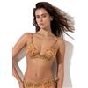 Lovable Parte Alta del Costume | Reggiseno Triangolo con Ferretto | Massimo Supporto Fino alla Coppe E | Braid Printed Micro Donna, Multicolore Arancione 38E - 5E