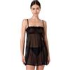 Lovable Babydoll in Pizzo e Tulle | Intimo Femminile e Lingerie Sensuale | Velvet Embroidery Donna, Nero 4 - L