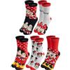 United Labels 5 paia di calzini Disney Minnie & Mickey Mouse per donna, rosso, 38-43, calzini da donna, calze da donna