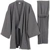 KINMBRA un-brand Completo da Pigiama in Velluto a Kimono Giapponese da Uomo Plus Size Abbigliamento Zen Abbigliamento taoista (Taglia L, D)