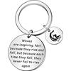 WTOPP Surfer Gifts Ocean Wave Portachiavi Ispirazione Spiaggia Regali per gli amanti della spiaggia Amante dell'oceano Surfer Waves are Inspiring, Argento, Taglia unica
