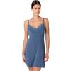 Lovable Sottoveste in Modal con Pizzo | Scollatura a V e Spalline Regolabili | Morbida, Traspirante ed Elegante | Lingerie e Nightwear Donna, Blu 5 - XL