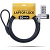 StarTech.com 10-Pack 3-in-1 Laptop Lock cavo di sicurezza Nero, Argento 2 m [UDUOKA10-LAPTOP-LOCK]