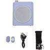 Microfono Wireless per Insegnanti con Doppia Clip-On Lavs e Gamma Sonora 20Hz-20