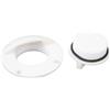WAHEWUD Kit Tappo di Scarico per Barca Tappo di Scarico per Scafo Marino in Nylon con Coperchio di Tenuta per Foro di Scarico da 50 mm Adatto per pozzetti per Esche Porte per Console