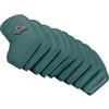 AMSLSIU Copritesta per ferri da golf facili da usare, set di protezioni per la testa del bastone, per esterni, da viaggio, impermeabili, in pelle PU, per, Caffè, 8.5x16.5 cm