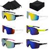 HuaMuDM 6 PCS Occhiali Ciclismo Uomo Donna,Occhiali da Sole da Ciclismo,Protezione UV 400,Antivento Antisabbia,Adatto per Corsa, Ciclismo,Arrampicata,Arrampicata e Altre Attività all'aperto