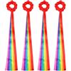 GASGYAI 4 nastri arcobaleno da ginnastica per bambini, per danza del polso
