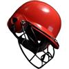 TUXCAXI Protezioni migliorate Casco da softball Fastpitch Casco da ricevitore da baseball per la sicurezza dei giocatori che affrontano lanci ad velocità , Rosso , 31x21x21cm