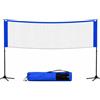ATHLEJOY Rete da badminton pieghevole da 3,1 m, con borsa per il trasporto e supporto regolabile in altezza, in nylon, 107/105/150 cm, per volano, tennis, pallavolo, beach volley, facile da montare e smontare