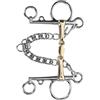 AMONIDA Accessorio Durevole con Punta Pelham in Acciaio Inossidabile a Doppio Snodo per da Equitazione 4 Cm/1,6 Pollici - Bellissimo Connettore in Ottone Silicio