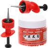 USHOBE Set Clip per Esche a Verme del Sangue in ABS Rosso, Attrezzi Pesca con Elastici per Lombrichi, Accessori per Esca e Pulizia Mani, Ideale per Pesca all'Aperto