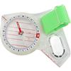 SIXRUN Bussola da Pollice, Bussola da Orientamento in Plastica ABS con Punti Luminosi, Scala Chiara e Linee di Lettura della Mappa, 9,6 X 7 Cm per Escursionismo, Campeggio, Zaino in Spalla,