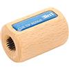 Qalvona Ripara Punta Stecca 3 in 1, Utensile Multifunzionale in Acciaio Inossidabile e Legno di Pino, 45x30mm - Aumenta Attrito, Facile da Usare, Compatto e Durevole per Biliardo