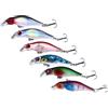 HOMOCONO 6 Pezzi Esche Artificiali da Pesca Minnow 5cm 2,7g Amo #10 in ABS per Pesca Outdoor a Immersione Lenta