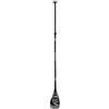 AQUASTIC, SUP Paddle 3 pezzi, lunghezza regolabile da 140 a 180 cm, asta in alluminio rinforzata con fibra di vetro, robusto nero AQS-SPD001