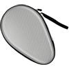 MUXZSIZ Custodia per Racchetta da Ping Pong con Chiusura a Cerniera, Pratica per Portare l'attrezzatura Ovunque, Custodia Professionale per Ping Pong, Argento, 18 cm x 28 cm x 7.5