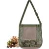 NYGGTYK Borsa di Stoccaggio di Funghi Verdi da 1 Pezzi, Borsa A Maglie Traspirante, Borsa di Stoccaggio Multifunzione Pieghevole, Borsa A Tracolla Regolabile.