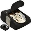 GUIJZSLTRG Borsa per scarpe da golf per uomo e donna, impermeabile, borsa per scarpe da golf e rugby, organizer portatile per scarpe sportive con fori di ventilazione, borsa multifunzionale con cerniera per