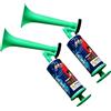 WANGHONGGOGO 2 Pezzi Tromba da Stadio,Trombetta da Stadio Forte,Tromba Stadio ad Aria Manuale Fanfare Air Horn,Estremamente Forte Trombetta,Tromba ad Compressa per Feste,Partite di Calcio,Eventi Sportivi (Verde)