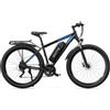 NexaCore C29 Pro + E29 Argento, Set 2 Biciclette Adulti, Telaio in Lega di Alluminio, Cambio Shimano, Freni a Disco, Sospensione Anteriore, Connettività Bluetooth App