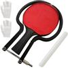 BONJUME Taglierina per Gomme da Tennis da Tavolo, Kit Strumento di Taglio ad Arco Regolabile con Bastone in Legno e Guanto Accessorio Professionale per Rivestimenti Ping Pong Universale per Racchette