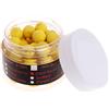 JDIEOQA 1 scatola di esche galleggianti alla carpa, esche artificiali, morbide boilies di carpa, appare sapore palla odore, esca galleggiante (giallo)