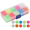 Gucagle Perline da Pesca Luminose Accessori per Attrezzatura da Pesca riutilizzabili durevoli Luminosi per la Pesca d'altura Notturna in plastica 4mm Scatola da 1000 Pezzi