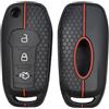 OTMIK Custodia in Silicone per la copertura della chiave dell'auto adatto per Ford Edge Mondeo S-Max Galaxy Mustang Accessori per chiavi