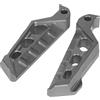 IYHJFFG Moto Pedaline Pedane Poggiapiedi Per XMAX300 XMAX250 X MAX Per XMAX 125 250 300 400 NMAX155 NMAX 155 Pedale Posteriore Per Moto(Titanium)