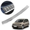 Chromemaster | Protezione paraurti Posteriore | Compatibile con VW Touran 2 2010-2015 | Acciaio INOX lucido/cromato | Protezione paraurti protegge la vernice del paraurti dai graffi