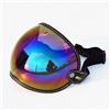 mjmoto Faccia aperta universale 3/4 casco visatore a bolle a bolle motociclette di moto Capacete Lente Vintage MOTOBIKE Helmet Goggles (colore)
