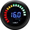 ETOPARS Motore Auto Digitale 52mm 2pollici Calibro di Tensione Volt Kit Manometro Misuratore Indicatore Luminoso Display Sfumatura Fumo Lente