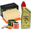 Motocar Kit tagliando Castrol 10W40 filtro olio aria candela F/G 650 GS/Dakar