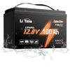 LiTime Batteria al Litio 12V 100Ah per Barche, Batteria LiFePO4 con Protezione Bassa Temperatura, 4000-15000 Cicli Profondi, Energia 1280Wh, Perfetta per Motori da Traina, Nautico, Yacht