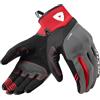 REV'IT! Revit Endo Guanti da moto da donna, nero/grigio/rosso, S