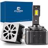 D-Lumina D3S D3C D3R LED Lampadine LED per auto a prova di errore 100% Canbus 70W 16000LM Sostituisci lampadine allo xeno HID OEM Plug and Play - 2 lampade
