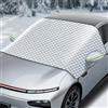 CHWNIBAY Copri Parabrezza Auto Inverno, Senza Magnet, Telo Parabrezza Auto Antigelo, Protezione Totale Anti-Gelo, Neve, Grandine, UV, Universale per Auto e SUV 240x145cm