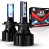 Tongruiting Lampadina H7-18000LM 12V Luci Bianca Forte Fredda 6000K H7 LED, 2 pezzi