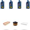 HOFFCAR Kit tagliando 3 FILTRI e 4L OLIO V compatibile con Renault Clio IV 0.9 TCE 66kw Dal 2012