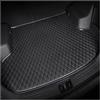 ADUYHCZ Auto Tappetino per Bagagliaio in Pelle, per Fiat 500 2015-2023 Vasca Baule Tappeto AntiGraffio Antiscivolo Protezione Accessori,A