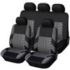 AJIH Auto Set Coprisedili per Jeep Renegade 2014 2015 2016 2017 2018, Confortevole Antiscivolo Traspirante Compatibile con Airbag Laterale Car Accessori,A/Grey
