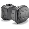 Generico TRK35BBPACK2 Coppia valigie bauletti borse laterali TRK35BB TREKKER LITE 35 LT. compatibili con GIVI supporti MONOKEY NERE BLACK side cases