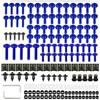 YUHOW Viti, Dadi, Clip E Rondelle Per Carenatura Per YAMAHA Xvs 650 1100 Aerox 50 155 Raptor 700 Ltz 400 Xmax300(Blue)