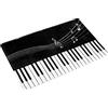 Cyrank Tappeto d'ingresso per interni ed esterni con tasti di pianoforte Note musicali, zerbino da bagno Tappetini di benvenuto lavabili antiscivolo per zerbino d'ingresso per esterni/interni(#2)