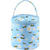 JUCHRZEY Borsa for Maglia Oxford Porta Filati Modello Rosa con Manico Borsa a Secchiello Corta Traforata for Ganci Ferri da Maglia (Api)