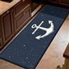 Generic blu Tappeto cucina passatoia antiscivolo lavabile 50 x 80 cm Ancora retrò con cielo stellato Runner per soggiorno, camera, corridoio, ingresso e bagno