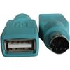 Nilox NX080500105 adattatore per inversione del genere dei cavi PS/2 USB 2.0 Verde