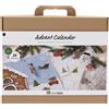 Creativ Company Set per il calendario dell'Avvento con BioBeads, per realizzare 24 immagini con le perline da applicare con il ferro da stiro