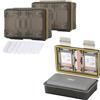 OEM Custodia protettiva impermeabile per fotocamera con vano per scheda di memoria - 2 pezzi - per batteria della fotocamera e scheda SD - Impermeabile